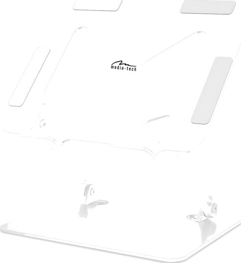 Media-Tech MT2661W Laptopstativ Justerbar opptil 17" Hvit