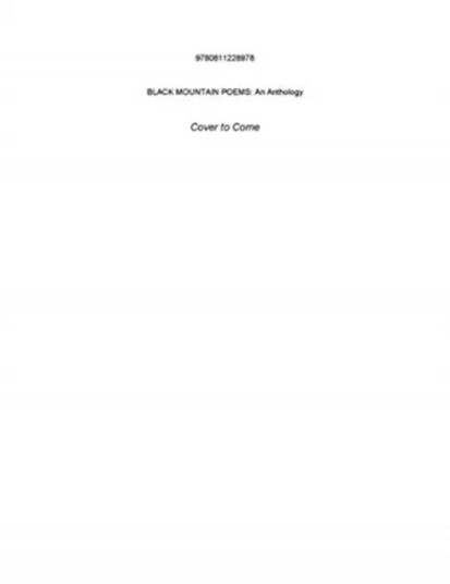 Black Mountain Poems