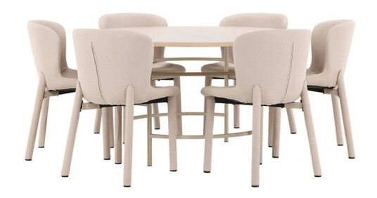 Spisegruppe Venture Home Copenhagen Ø140 cm med 6st Astoria Spisestoler