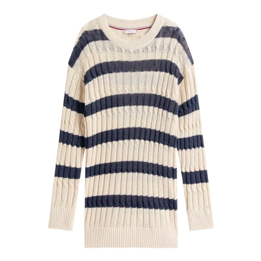 Tommy Hilfiger Dame Strikkevarer Beige S,