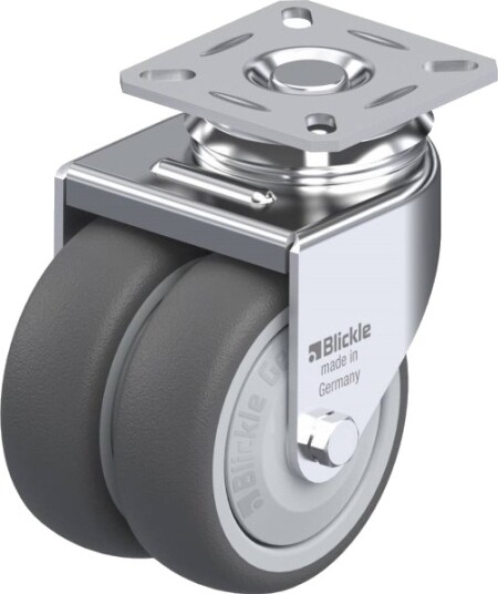 Blickle 757037 Lda-Path 75Kf Dobbel Dreiehjul Hjuldiameter 75 Mm Bæreevne (Maks.) 100 Kg 1 Stk