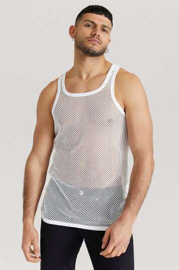 Resteröds - Singlet Net Singlet Cotton 2-pk - Hvit Resteröds - Singlet Net Singlet Cotton 2-pk - Hvit