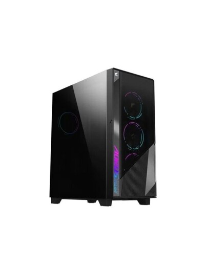 Gigabyte AORUS C500 Gaming-PC Kabinett Mid Tower ATX med Herdet Glass Svart Gigabyte AORUS C500 Gaming-PC Kabinett Mid Tower ATX med Herdet Glass Svart
