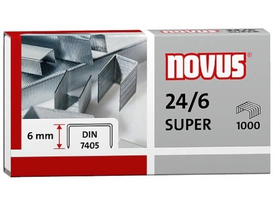 Novus 040-0026 Pakke Med Stifter 6 Mm Festing 1000 Stifter Stål Novus 040-0026 Pakke Med Stifter 6 Mm Festing 1000 Stifter Stål