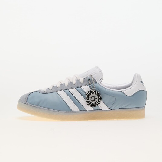 Joggesko adidas x Footpatrol Gazelle Light Grey/ Ftw White/ Easy Yellow EUR 39 1/3