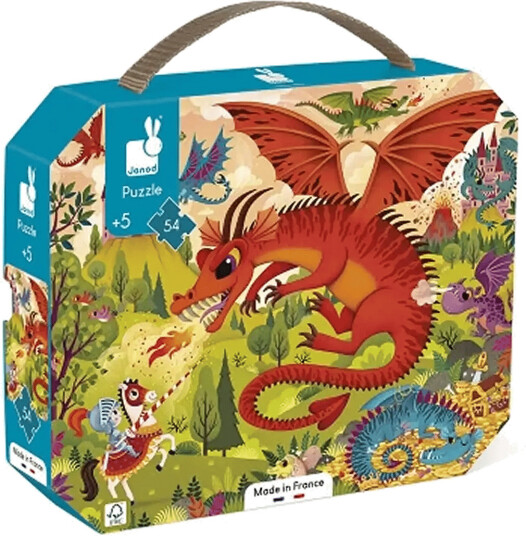 Janod Janod - Kingdom Of Dragons Puzzle - 54 Pcs - Multi/patterned - ONE SIZE