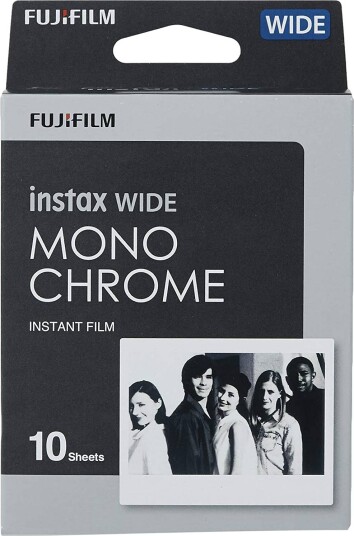 INSTAX Wide film. 10 stykker. Monochrome INSTAX Wide film. 10 stykker. Monochrome