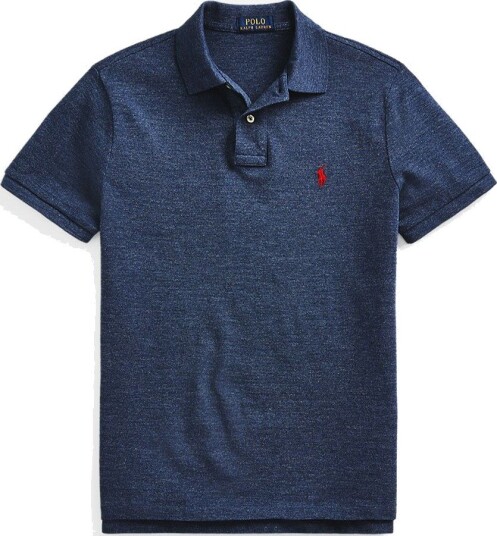 Ralph Lauren Custom slim fit mesh polo shirt XS blå herre