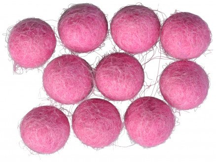 Creafelting Filtkuler 10mm Rosa P1 10 stk
