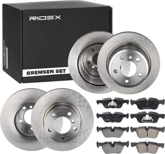 Bremseskiver og klosser RIDEX 3405B1682