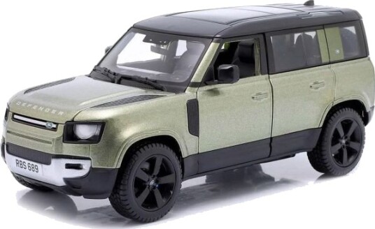 Bburago Land Rover Defender Støpt Modellbil 1:24 Grønn Bburago Land Rover Defender Støpt Modellbil 1:24 Grønn
