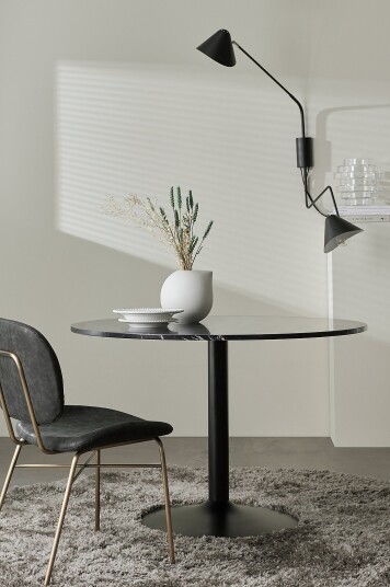 Ellos Home   Kjøkkenbord Lime Ø 110 cm   Svart