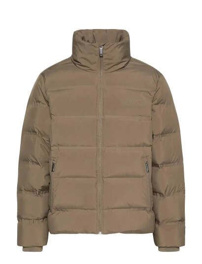 Calvin Klein Ls Quilted Bonded Channel Hd Puf - Beige - M
