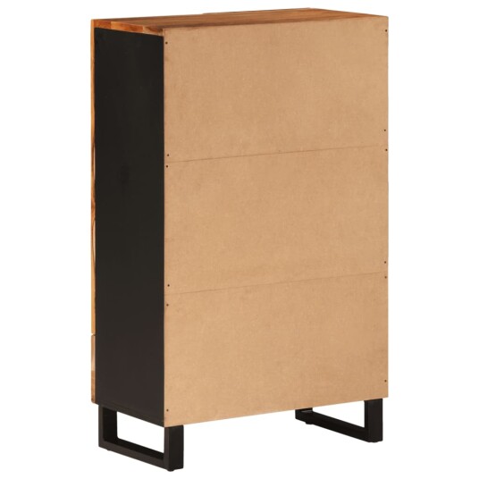vidaXL Highboard med skuff 60x33x100 cm heltre akasie og jern vidaXL Highboard med skuff 60x33x100 cm heltre akasie og jern