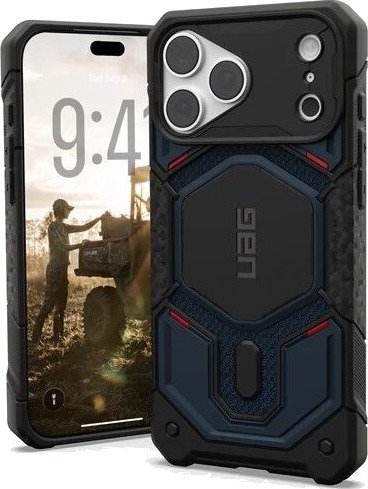 Urban Armor Gear Monarch Pro Kevlar, Etui, Apple, Iphone 18 Pro Max, 17,5 Cm (6.9"), Svart, Mørkeblå
