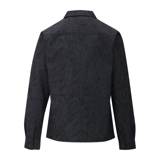 Lavrans Overshirt Black AOP M Jaquard overshirt