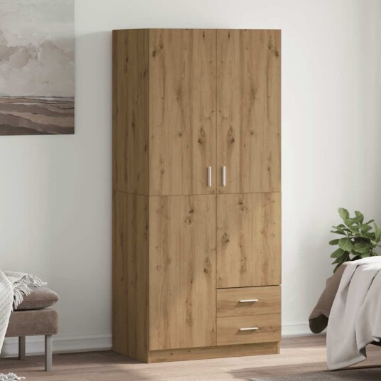  Garderobe artisan eik 80x52x180 cm konstruert tre 8721158434623