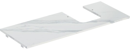 Geberit One benkeplate 119x47,3 cm marmorert hvit