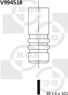 BGA V994518 Utløpsventil