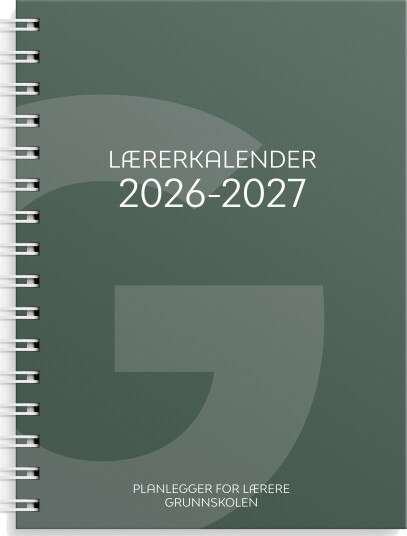 Grieg Lærerkalender A5 gr skole 26/27 grønn Grieg Lærerkalender A5 gr skole 26/27 grønn
