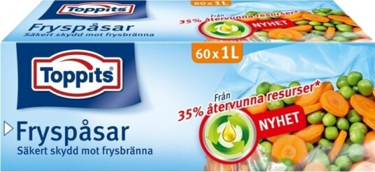 Toppits Fryspåsar 1L 60st STORPACK 9st Toppits Fryspåsar 1L 60st STORPACK 9st