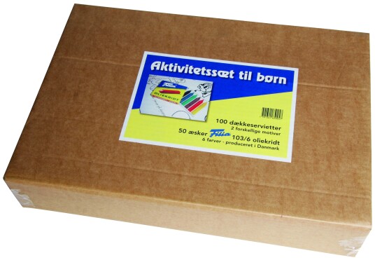 Filia Aktivitetssett 50x6 Oljekritt 100x Bordbrikker