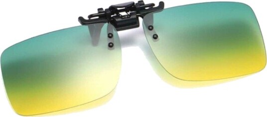 Clip-on Solbriller Day/Night NightVision Glass 41x58mm