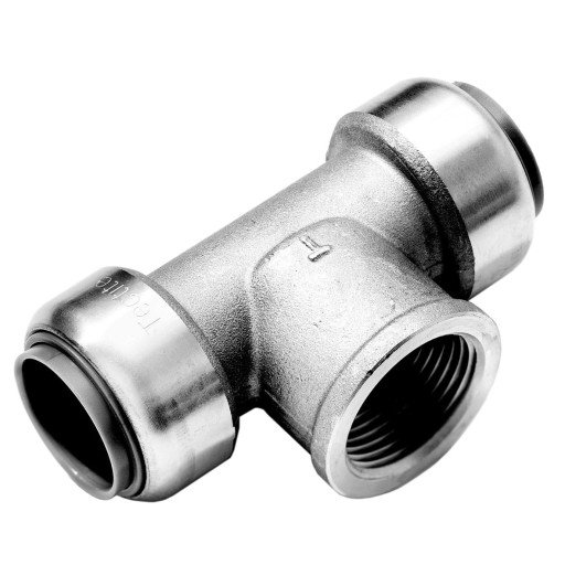 Roth t-skjorte 22 mm x 3/4" x 22 mm, innstikksbeslag i rustfritt stål