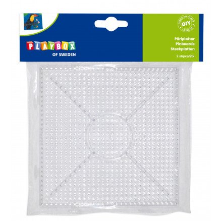 Playbox Perleplate Firkant 2 stk Playbox Perleplate Firkant 2 stk