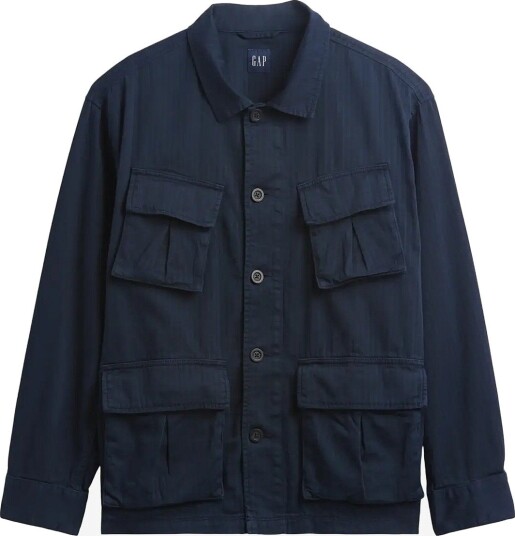 GAP Military Jacket From The Gap Collection NEW CLASSIC NAVY 2 L