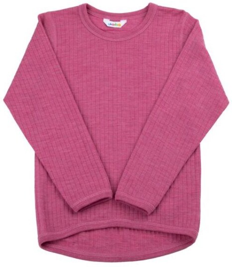 Joha Colorful Ull Trøye T-Skjorte I Merino Ull Hindbær Joha Colorful Ull Trøye T-Skjorte I Merino Ull Hindbær