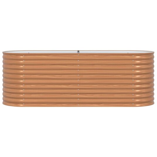  Brun Hevet Hagebed   Treutseende 240x80x81 cm Stål
