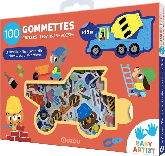 Auzou My First Stickers Construction Site Multi/patterned ONE SIZE