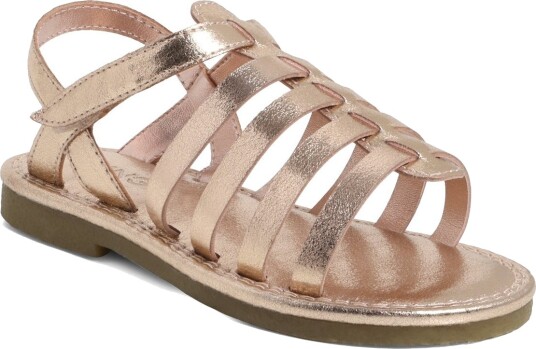 Mango Metallic Strappy Sandals Pink 23