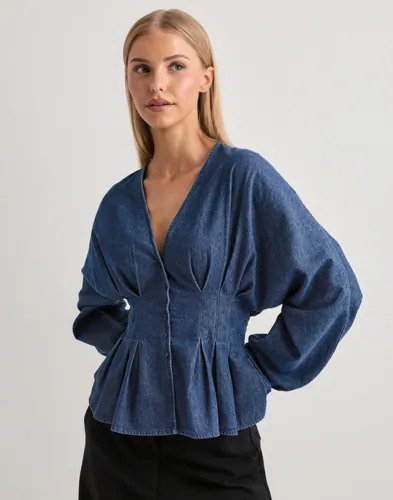 Nelly - Blå - My Favorite Denim Blouse