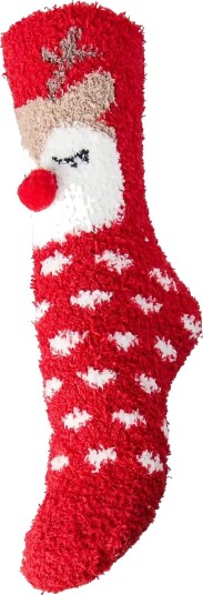 Pieces Pcjoy Fluffy Socks Box Mxm   POMPEIAN RED   One Size