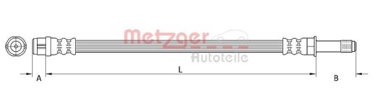 Bremseslange METZGER 4110442