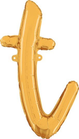 Ballongkungen Bokstavballong Script Gull Bokstav T 34720G