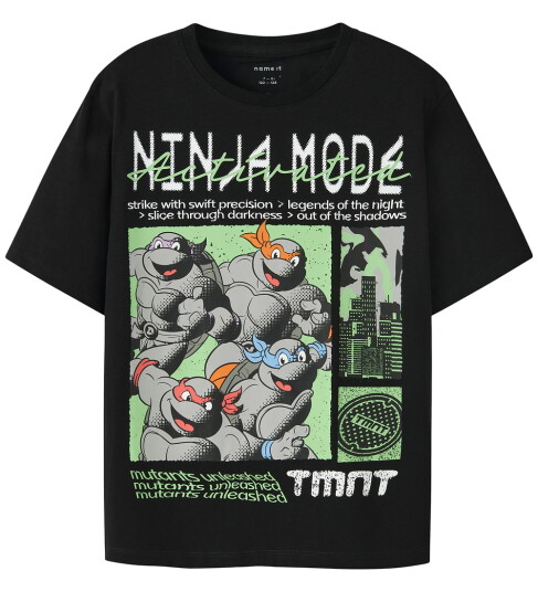 Name It Don TMNT t skjorte til barn black 134/140