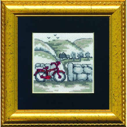 Permin Broderisett sykkel 11x11 cm