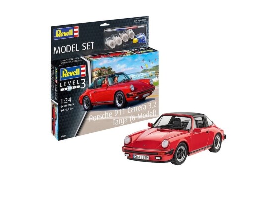 Revell Startsett 1/24 Porsche 911 Carrera 3.2 Targa (G-Model)