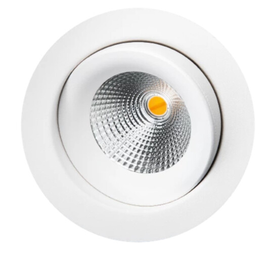 Sg Armaturen As Junistar Eco IsoSafe 6W LED 2000-2800K dimtowarm 230V - Hvit - Enkel spot