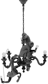 Monkey Lyskrone 80 x 105 cm Svart Monkey Lyskrone 80 x 105 cm Svart