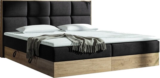 Oppbevaringsseng EUPHORIA 140x200 Svart