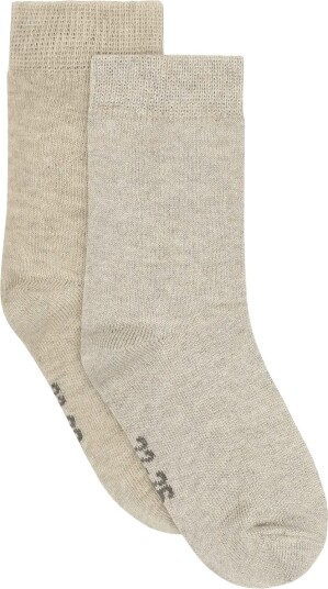 Minymo Ankle Socks W.glitter (2 Pack) SILVER MINK 19\22
