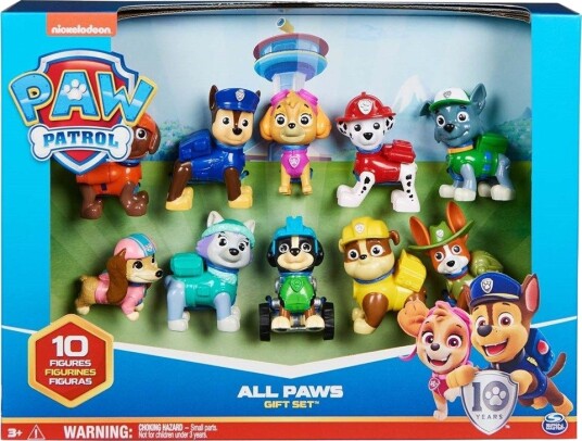 Paw Patrol Figursett - 10 Figurer i Plast med Eventyrtema Paw Patrol Figursett - 10 Figurer i Plast med Eventyrtema