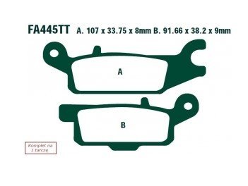 Bremseklosser EBC Brakes FA445TT