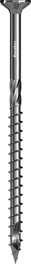 Eurotec Sponplateskrue Galvanisert Sølv 6x70mm 200 Stk