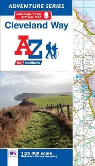 Cleveland Way National Trail Official Map Av A-Z Maps