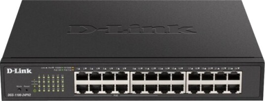 D Link 24 port PoE Gigabit Smart Switch DGS 1100 24PV2